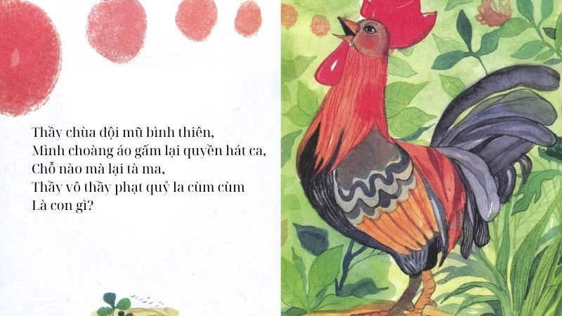 Câu đố về con gà vui nhộn phù hợp cho trẻ mẫu giáo