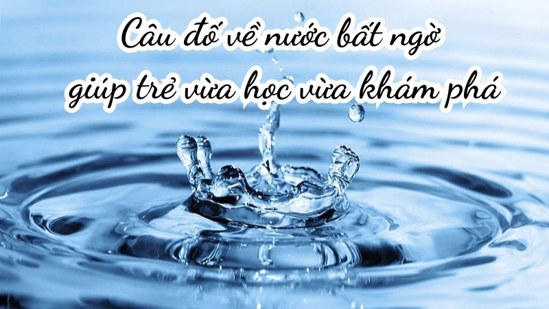 Câu đố về nước bất ngờ giúp trẻ vừa học vừa khám phá