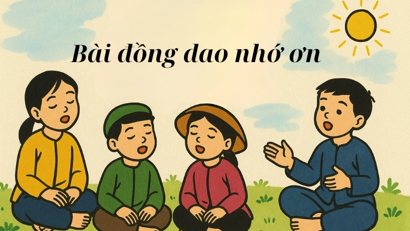 Bài đồng dao Nhớ ơn truyền tải thông điệp nhân văn