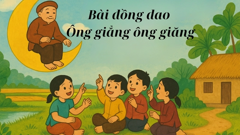 Đồng dao Ông giẳng ông giăng mang đậm nét văn hóa Việt