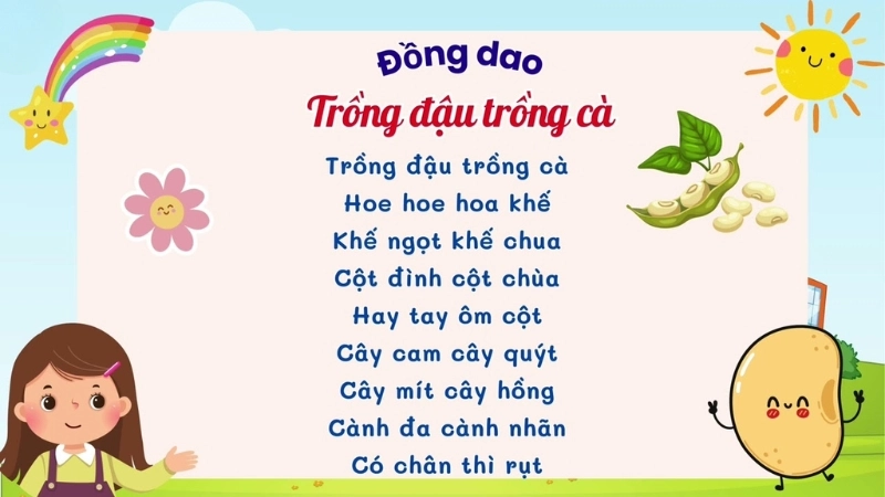 Bài đồng dao Trồng đậu trồng cà