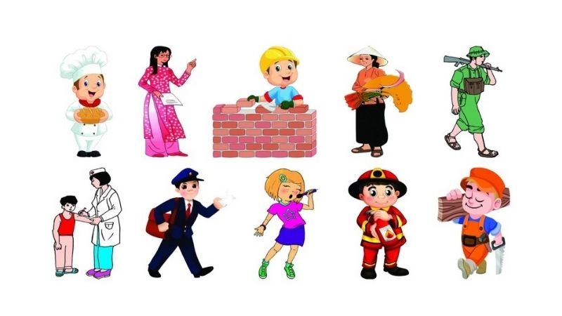 Câu đố vui cho bé chủ đề nghề nghiệp phát triển hiểu biết
