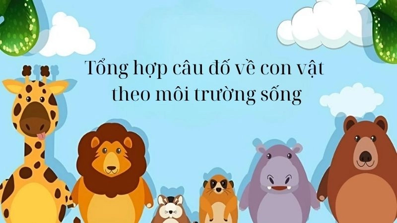 Tổng hợp câu đố về con vật theo môi trường sống - Có đáp án