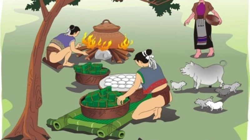 Câu đố về bánh dày nhớ công ơn dựng nước