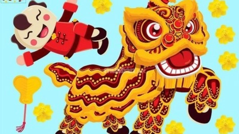Câu đố về con lân múa tưng bừng đón lộc đầu xuân