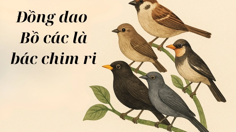 Sưu tầm Đồng dao Bồ các là bác chim ri phổ biến nhất