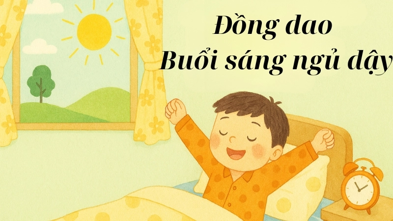 Đồng dao buổi sáng ngủ dậy giúp bé khởi đầu năng lượng