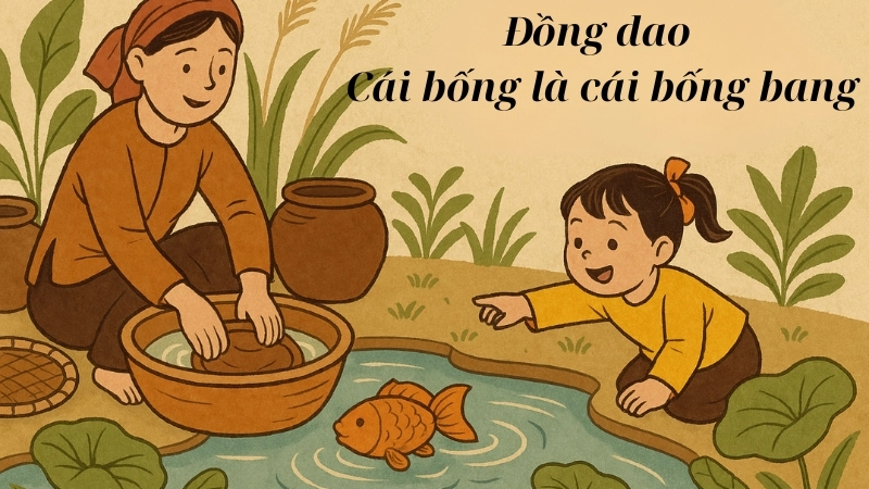 Lời bài hát đồng dao Cái bống là cái bống bang cho trẻ em