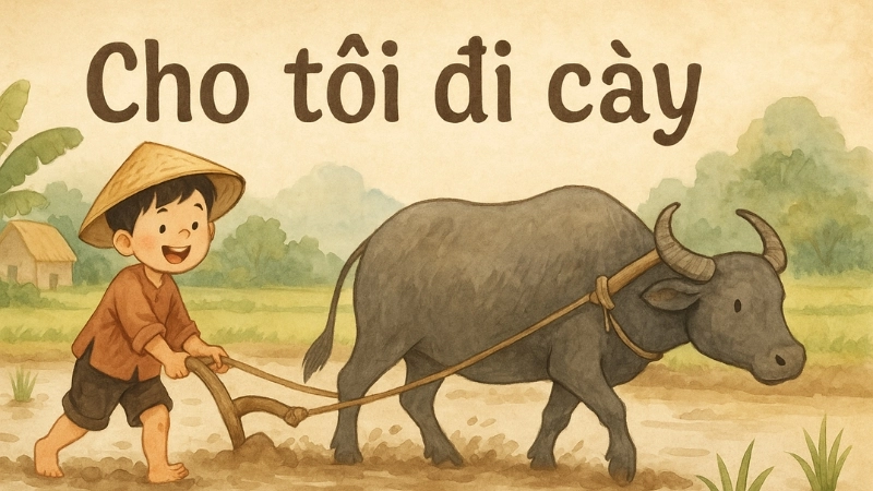 Giải mã ý nghĩa bài đồng dao Cho tôi đi cày truyền thống