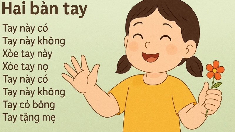 Đồng dao Hai bàn tay - Giai điệu thân quen tuổi thơ Việt