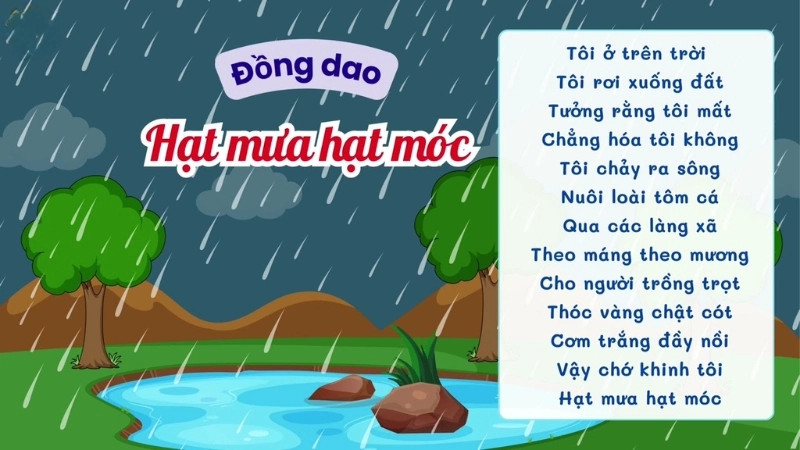 Đồng dao Hạt mưa hạt móc