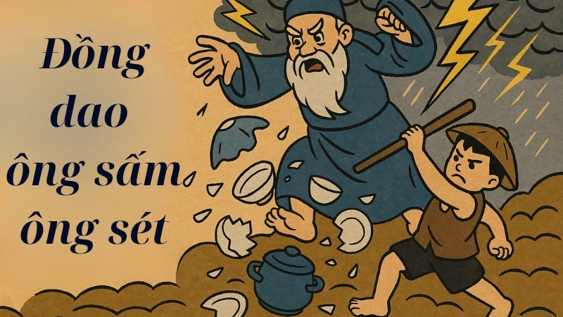 Phân tích bài đồng dao ông sấm ông sét cho trẻ nhỏ