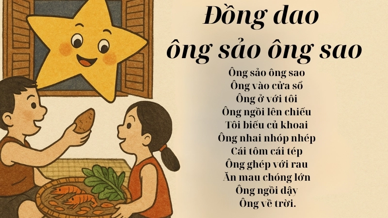Khám phá ý nghĩa đồng dao Ông sảo ông sao đầy thú vị