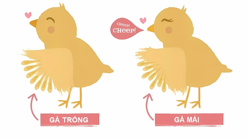Cách phân biệt gà con trống mái chính xác 95% tại nhà