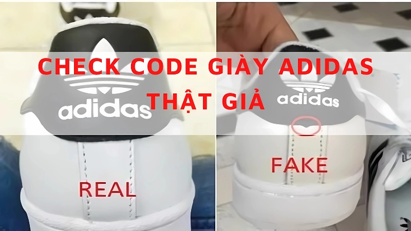 Chất liệu và đường may thể hiện độ thật giả giày