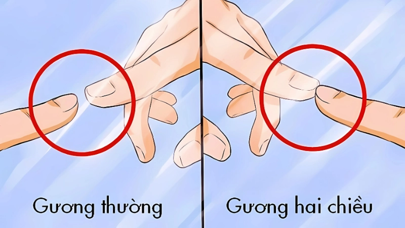 Cách phân biệt gương 2 chiều giúp bạn yên tâm hơn