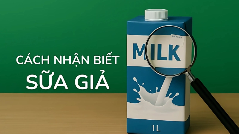 Cách phân biệt sữa giả và sữa thật đơn giản tại nhà