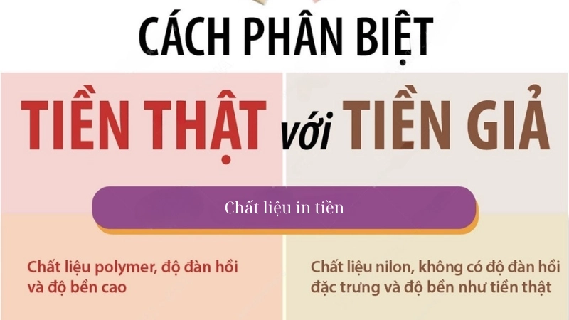Cách phân biệt tiền giả và thật đơn giản bằng mắt thường