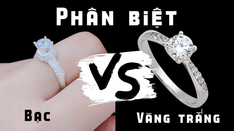 Cách phân biệt vàng trắng và bạc bằng mắt thường cực dễ