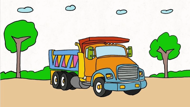 Câu đố về xe tải giúp trẻ phát triển trí tuệ và tư duy