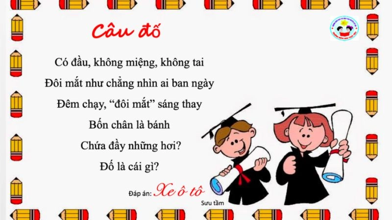 Câu đố về xe ô tô kích thích tư duy trẻ nhỏ