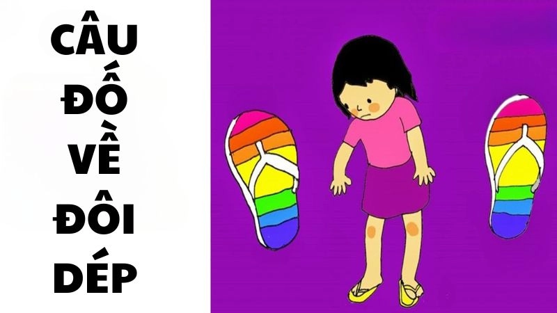Giải trí cùng câu đố về đôi dép mang màu sắc dân gian dí dỏm