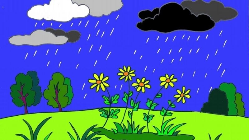 Câu đố về mưa đưa ta về ký ức tuổi thơ