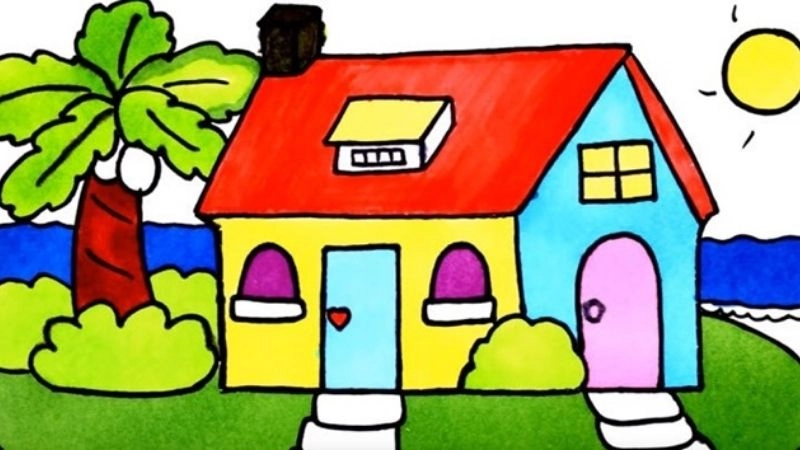 Ngôi nhà hiện lên qua câu đố đầy hình ảnh đẹp