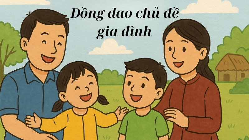 Đồng dao chủ đề gia đình giúp bé yêu thương người thân