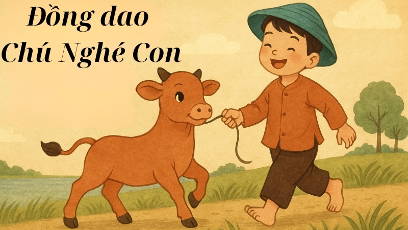 Đồng dao chú nghé con dễ thương dành cho bé mầm non