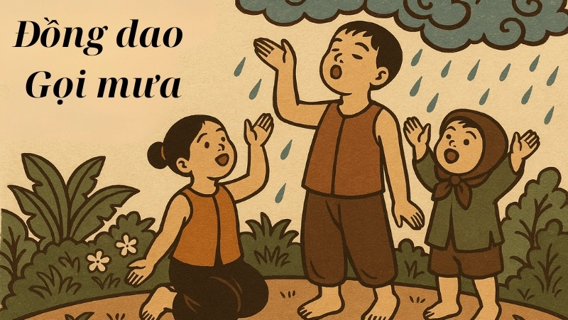 Bài đồng dao gọi mưa mang đậm sắc màu dân gian Việt