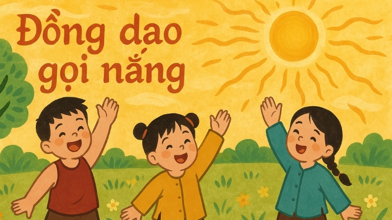 Khám phá bài đồng dao Gọi nắng gắn với ký ức làng quê