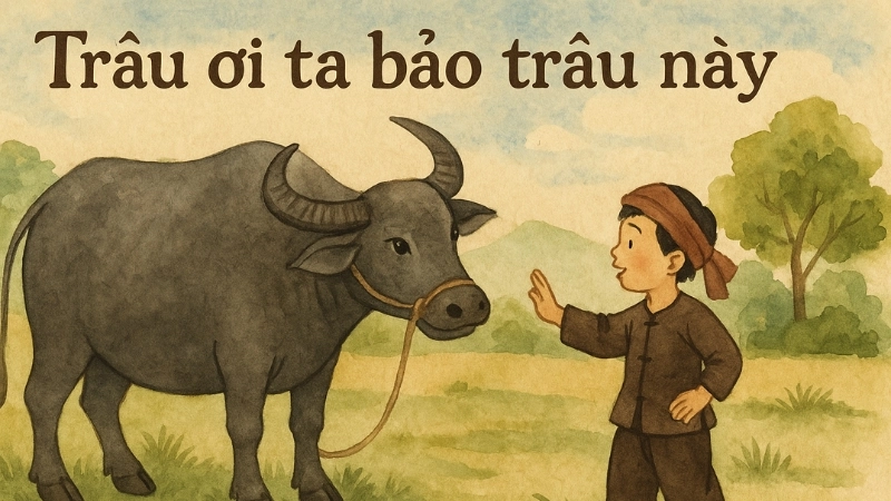 Đồng dao trâu ơi ta bảo trâu này gắn với tuổi thơ