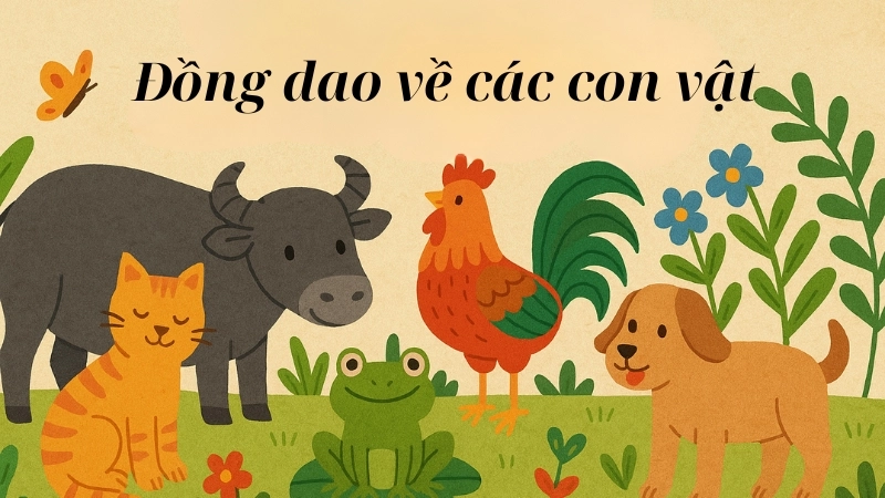 Tuyển chọn đồng dao về các con vật hay nhất cho bé