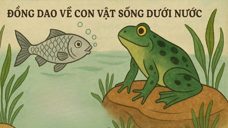 Tuyển chọn đồng dao về con vật sống dưới nước vui nhộn