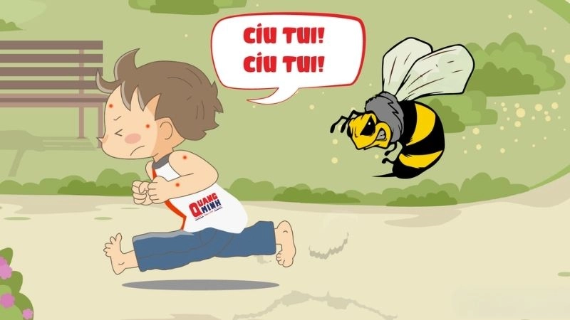 Bị ong đốt có thể là một triệu chứng nguy hiểm cho con người
