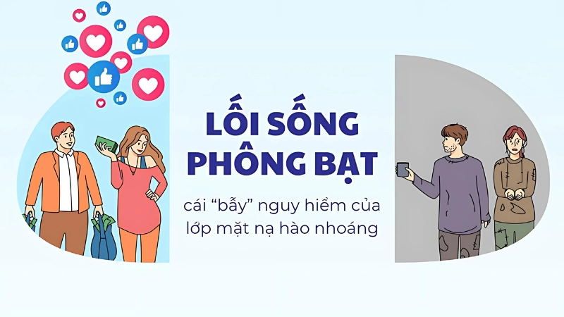 Tình trạng sống giả vờ hào nhoáng ngày càng phổ biến