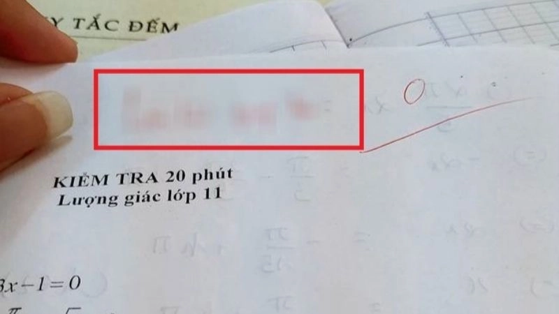 Không ít trường hợp bị điểm 0 xuất phát từ nguyên nhân khách quan 