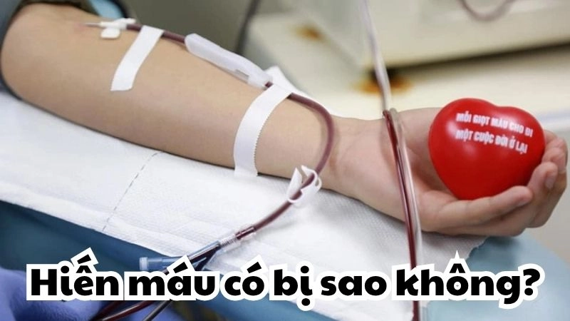 Hiến máu có bị sao không và có gây tăng cân thật không