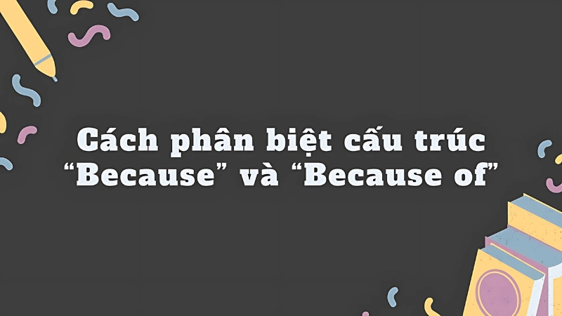 Cách dùng because of trong câu tiếng Anh