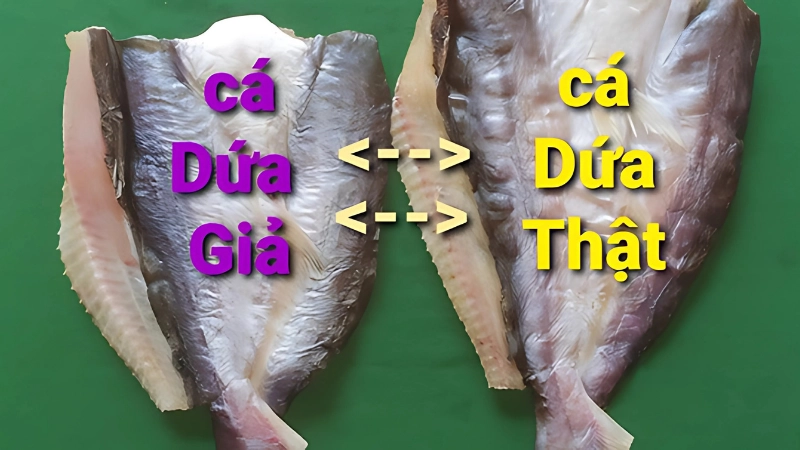 Cách phân biệt cá dứa thật giả và khô cá dứa với cá tra