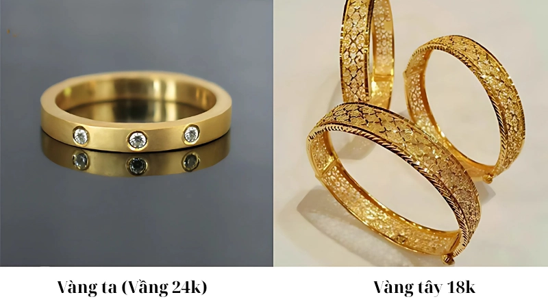 Hướng dẫn chi tiết cách phân biệt vàng 18k và 24k chuẩn