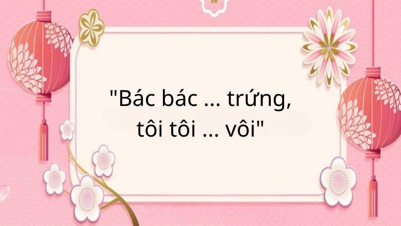 Câu đố đồng âm đơn giản mà đầy tính đánh đố