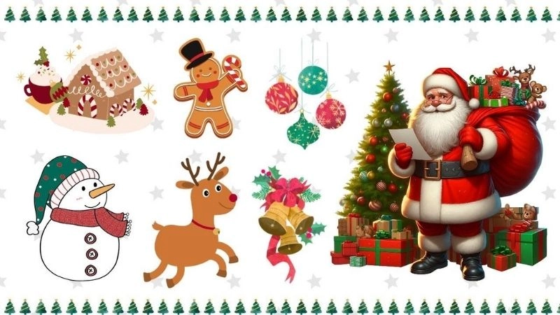 Câu đố ông già Noel giúp bé khám phá Giáng Sinh