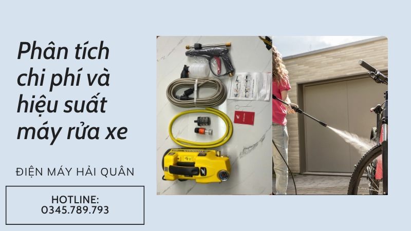 Nên mua hay thuê máy rửa xe để tiết kiệm chi phí hiệu quả