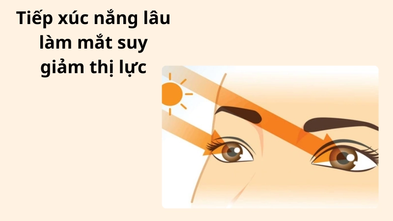 Tia cực tím làm mắt suy giảm thị lực và đục thủy tinh thể