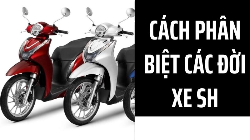 Cách phân biệt các đời xe SH chi tiết nhất hiện nay