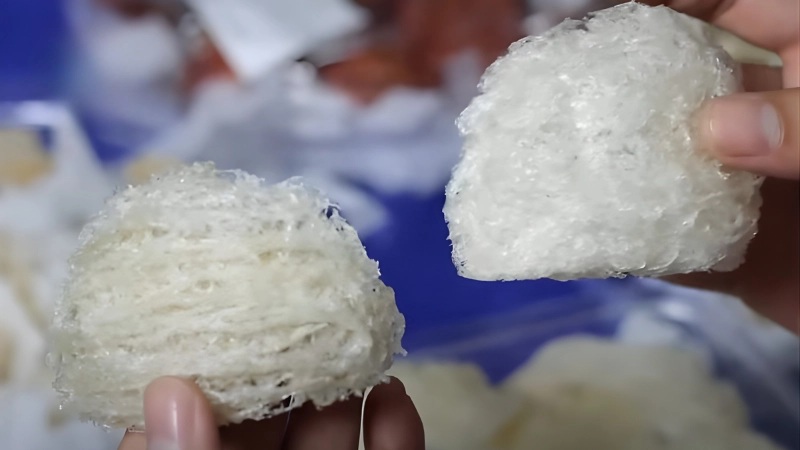 Phân biệt yến thật giả bằng cảm quan