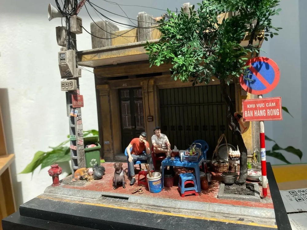 Khung cảnh chợ Hà Nội xưa sầm uất người qua lại