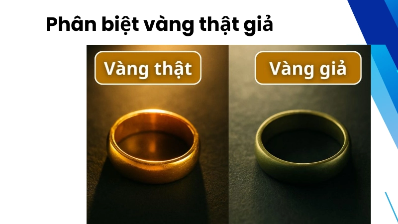Cách phân biệt vàng thật vàng giả chính xác ra sao